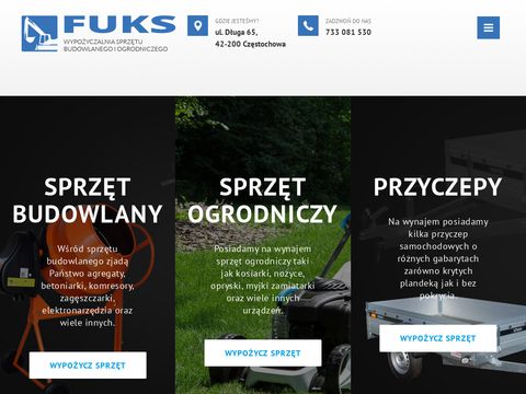 Wypozyczalnia-fuks.pl sprzętu budowlanego