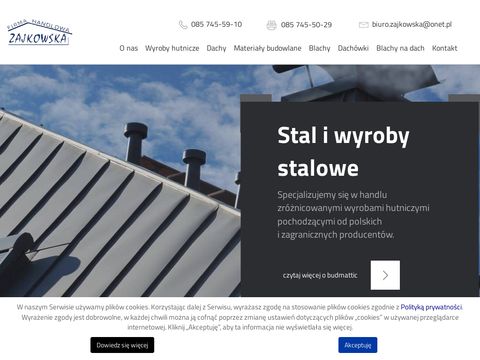 Firma handlowa Zajkowska Białystok kątowniki