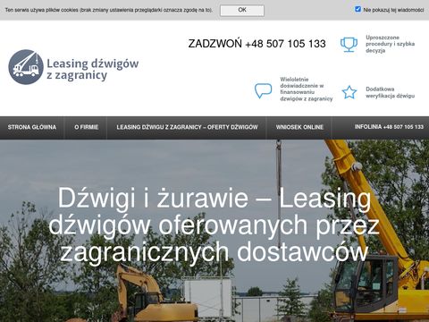 Leasingdzwiguzzagranicy.pl dzwigi