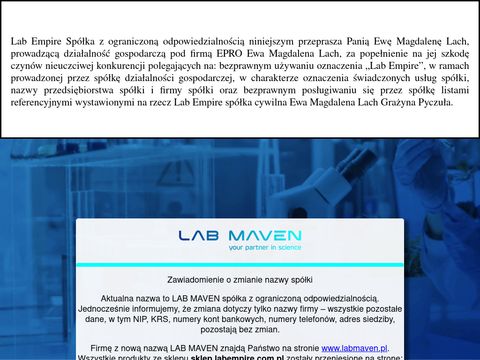 Sklep.labempire.com.pl - sprzęt laboratoryjny