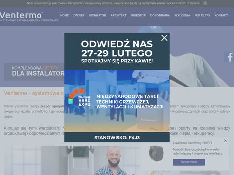 Ventermo.pl rekuperatory przeciwprądowe