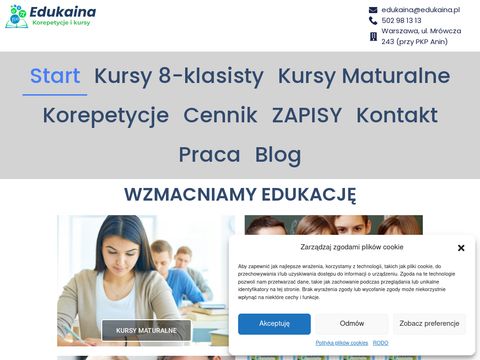 Edukaina - korepetycje Warszawa