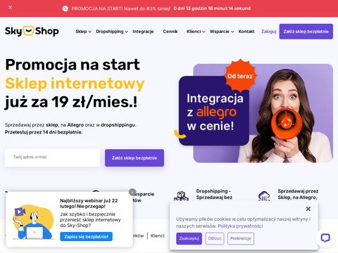 Oprogramowanie do sklepu internetowego sky-shop.pl