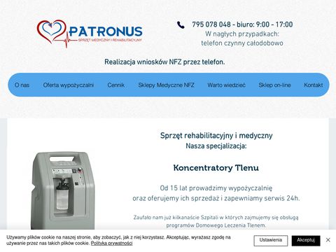 Patronus-med.com koncentratory tlenu i nie tylko
