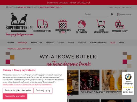 Superbutelki.pl akcesoria do alkoholu