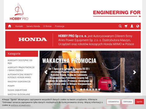 Hondawroclaw.pl - kosiarki, agregaty, pompy