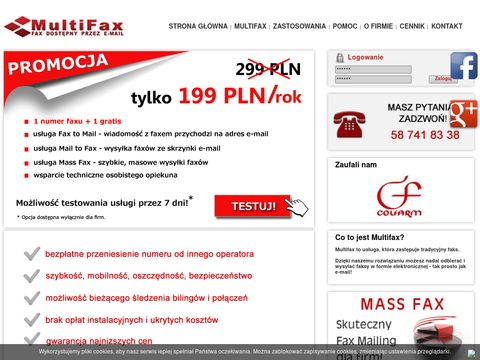 Multifax.pl - faks przez internet