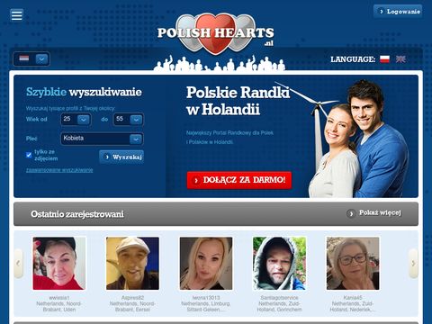 PolishHearts.nl - portal randkowy