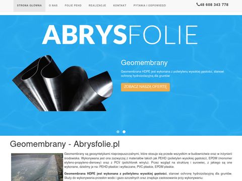 Abrysfolie.pl - folie pehd i geomembrany