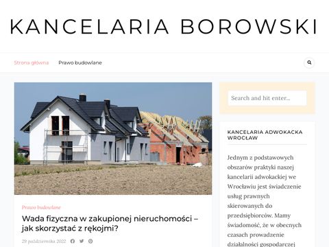 Kancelaria-borowski.pl adwokat we Wrocławiu