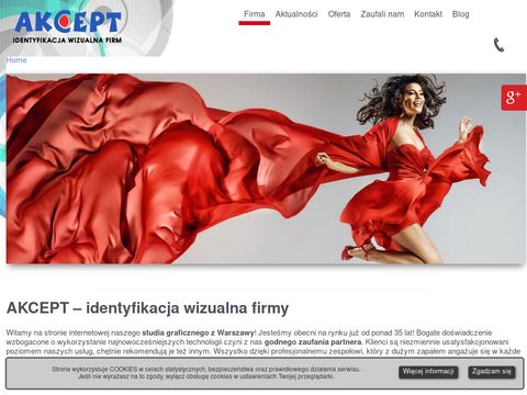 Akcept.com.pl wizytówki Warszawa