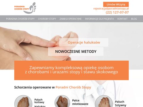 Operacjestopy.pl leczenie haluksów