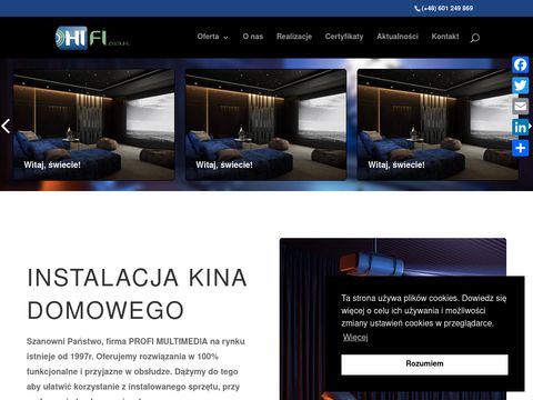 Hifi.com.pl instalacje audio video multimedialne