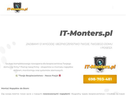 It-monters.pl alarmy monitoring napędy do bram