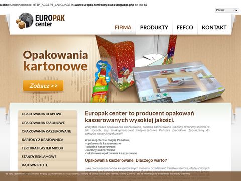 Europak-center.com.pl - opakowania kaszerowane