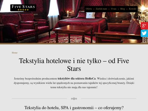 Fivestars.pl tekstylia do gastronomii