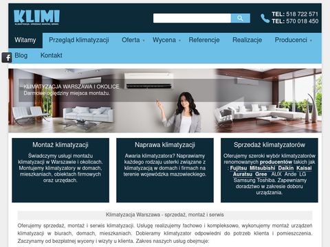 Klimi.com.pl klimatyzacja sprzedaż, montaż