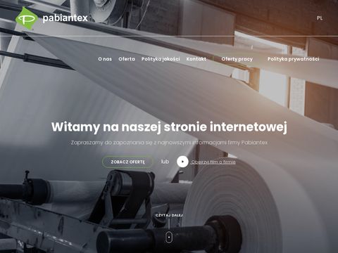 Pabiantex.com.pl płótna filtracyjne