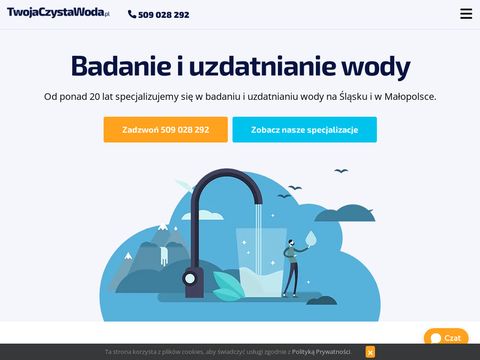 Twojaczystawoda.pl badanie i uzdatnianie wody