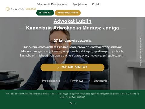 Adwokatjaniga.pl kancelaria Lublin