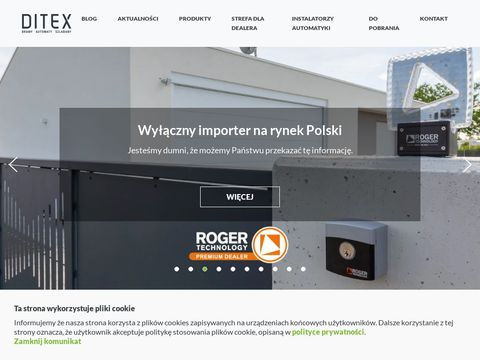 Ditex.com.pl automaty do bram garażowych
