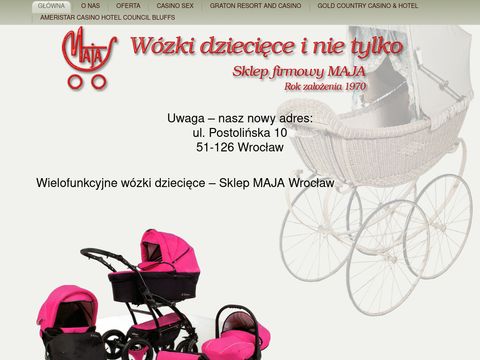 Maja.sklep.pl częsci do wózków dziecięcych Wrocław