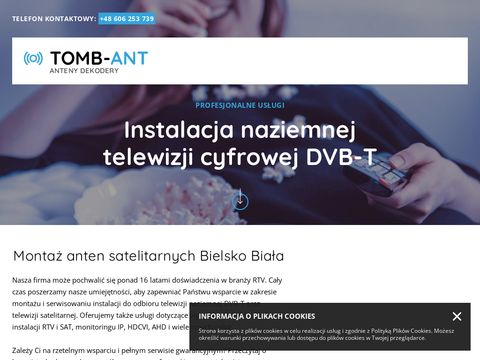 Anteny.bielsko.pl serwis i montaż instalacji RTV-SAT