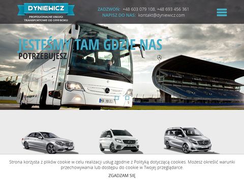 Dyniewicz.pl wypożyczanie limuzyn vanów autokarów