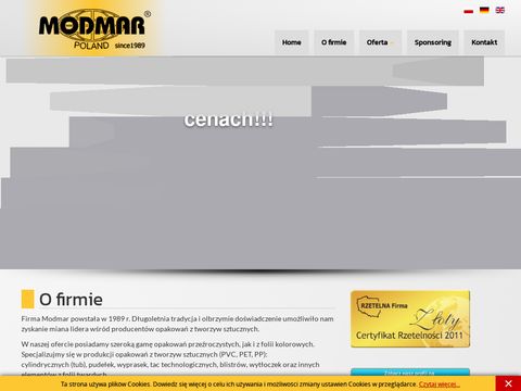 Modmar.com.pl producent opakowań przeźroczystych