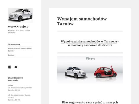Krasje.pl wynajem samochodów Tarnów