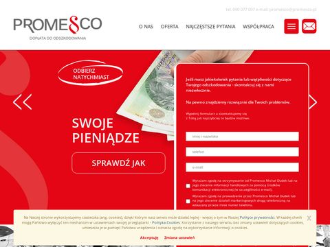 Promesco.pl dopłaty do odszkodowań