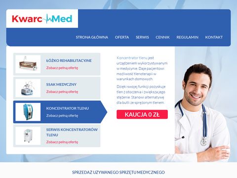 Kwarc-med.pl - wypożyczalnia aparatów tlenowych