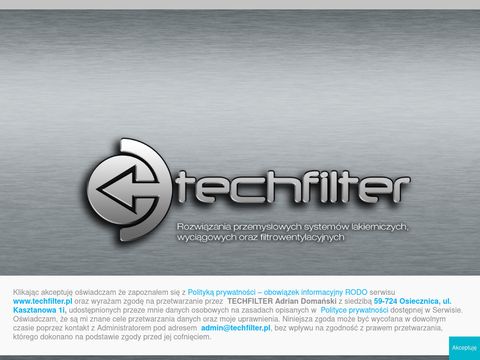 Techfilter - przemysłowe systemy nawiewne
