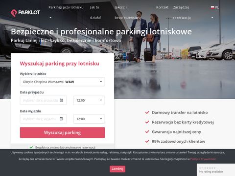 Parklot.pl parkingi lotniskowe