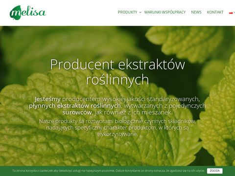 PPU Melisa - producent ekstraktów roślinnych