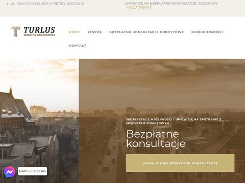 Turlus.pl najtańszy kredyt Koszalin