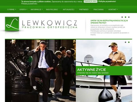 Lewkowicz.com.pl pracownia ortopedyczna