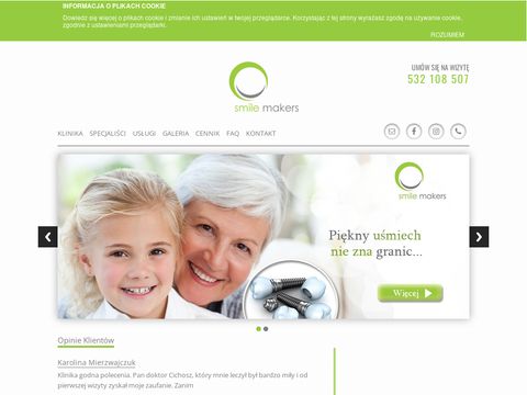 Smilemakers.com.pl stomatologia endodocja implanty