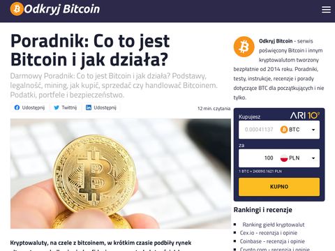 OdkryjBitcoin.pl - serwis informacyjny