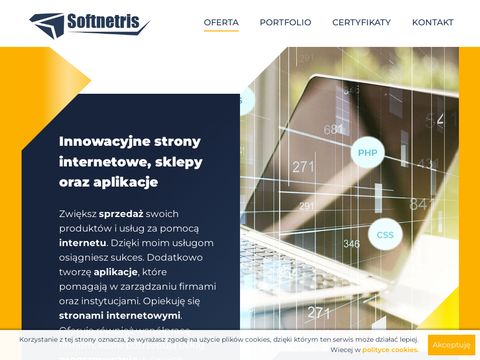 Softnetris - aplikacje sklepy strony www