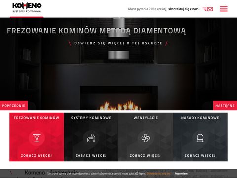 Komeno.pl frezowanie kominów
