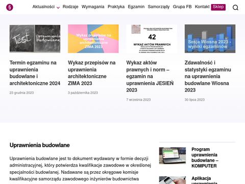 Uprawnieniabudowlane.pl program