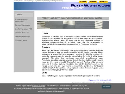 Prometplast.com.pl płyty warstwowe