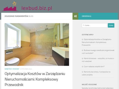 Lexbud.biz.pl osuszanie budynków