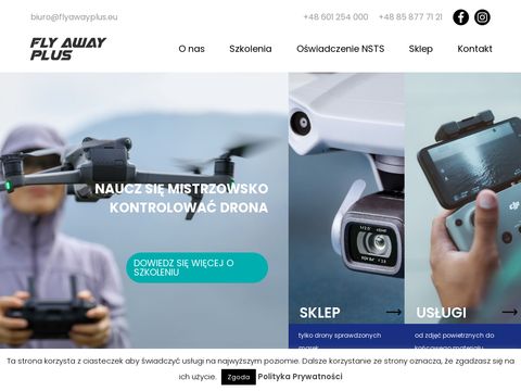 Flyawayplus.eu filmowanie dronem Białystok