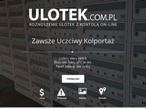 Ulotek.com.pl roznoszenie ulotek solidnie