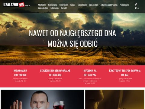 Uzaleznienie.com.pl terapia dla hazardzistów