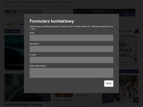 Infopodatnik.pl czyli portal dla przedsiębiorców