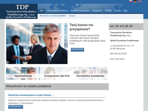 TDP doradztwo podatkowe Warszawa