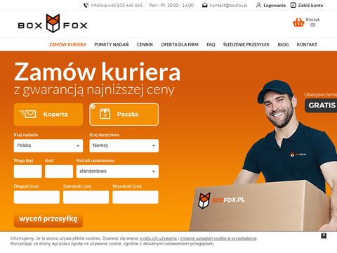 Boxfox.pl - broker kurierski tanie przesyłki